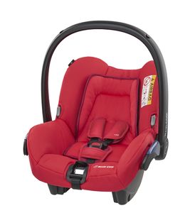 Maxi-Cosi Citi Babyschale, federleicht, Gruppe 0+ Kindersitz (0-13 kg), nutzbar ab der Geburt bis 12 Monate, Red Orchid, Rot