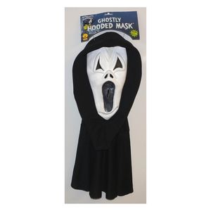 Latex Scream Maske mit Kapuze