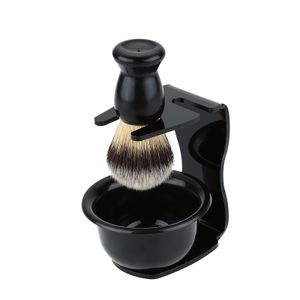 Rasur Brush Kit 3 In 1 modernes Design Acryl Rasier Set Frame Base Shaving Soap Schš¹ssel Borste Haar Rasur Pinsel Rasur Razor Bart sauber