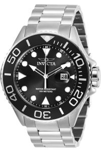 Invicta Pro Diver 28765 - Pánské Náramkové Hondiky - Quartzové - Nerezová ocel s černým ciferníkem - 50mm