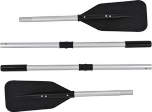 NEMAXX® Professional 2er-Set Paddel für 330/380 Schlauchboot [Ersatzpaddel stabil & extra leicht 620g] – Paddel für Ruderboot, Angelboot, Kajak und Kanu