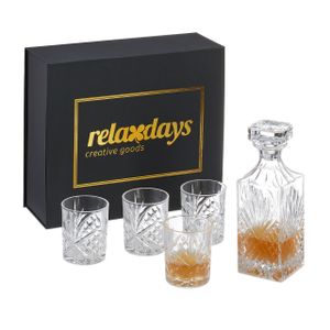 relaxdays 5-teiliges Whisky Set