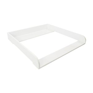 Puckdaddy Wickelaufsatz Moritz 80x78x10 cm aus Holz in Weiß passend für IKEA Malm Kommoden
