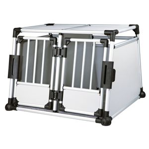 Trixie Transportbox, doppelt, Aluminium, 93 × 64 × 88 cm