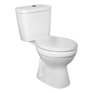 Stand-WC Boden-WC WC Toilette mit Spülkasten weiß C-Clear Abgang senkrecht
