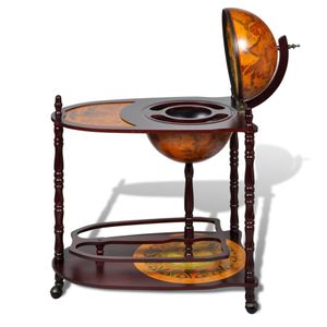vidaXL Globe Barový stôl z eukalyptového dreva voľne stojaci