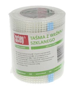 Páska zo sklenených vlákien 100 mm x 90 m Séria 242 Scley - 12 kusy. Maskovacia páska, maliarska páska, lepiaca páska, maskovacia páska, maliarska krepová páska, ochranná páska