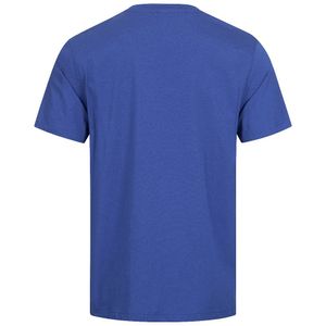 NITRAS Motion Tex Light Arbeitsshirt - Herren- Kurzarm-T-Shirt- 100% Baumwolle Königsblau L