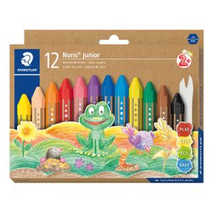 STAEDTLER Noris junior 224 - Farbstift - Wachs - gemischte Farben (Packung mit 12)