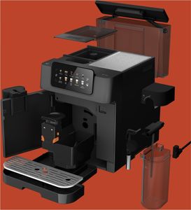 Grundig KVA7230 Kaffeevollautomat Edelstahlmahlwerk 250 g Bohnenbehälter 2 L