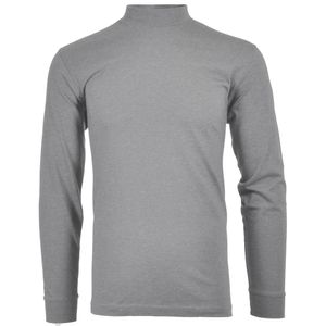 RAGMAN  Herren Langarm  Stehkragenshirt  400160 012 *, Größe:XXL, Farbe:012-grau-melange