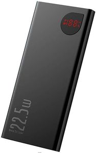 Baseus Adaman Powerbank Mit Schnellladung 20000 Mah 22,5 W + Usb C 3A Kabel 0,3 M Schwarz