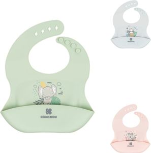 Kikkaboo Savanna Friends Silikon Lätzchen Grün  Grün One Size