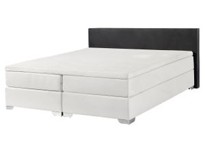 BELIANI Kontinentálna posteľ EU king size 160x200 cm čiernobiela matrac s vreckovými pružinami moderná