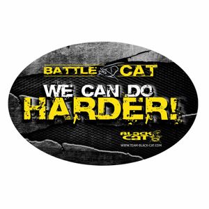 Black Cat Battle Cat Sticker  One Size