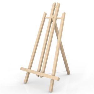 Intirilife Tischstaffelei aus Buchenholz 27 x 50 cm - Klappbarer Bildhalter Foto-Ständer Dreibeinige Sitzstaffelei