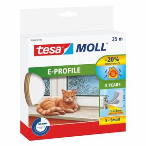 tesamoll® E-Profil Gummidichtung 9 mm x 25 m weiß