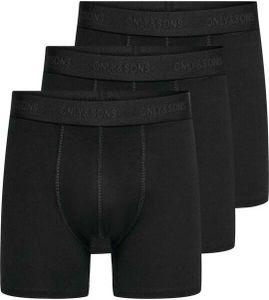 ONLY and SONS Boxershort Herren ONSFITZ SOLID BOXER 3PACK NOOS schwarz XL ONLY and SONS Boxershort Herren ONSFITZ SOLID BOXER 3PACK NOOS schwarz XL