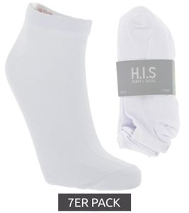 7er Pack H.I.S Sneaker-Strümpfe  e Baumwoll-Socken 8915R.018 660 Weiß, Größe:43-46