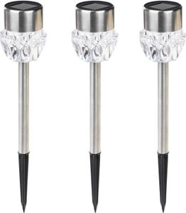 Solárne záhradné osvetlenie Crystal, 3 ks