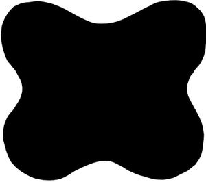 Bezug ACAMAR Schmetterlingskissen : Farbe - Schwarz