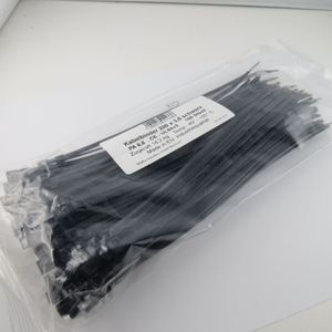 100 Kabelbinder Industriequalität Schwarz 200mm x 3,6mm Kabel Binder Set