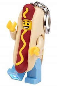 LEGO - Schlüsselanhänger mit LED Licht »Hotdog-Mann«