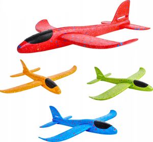 CANDeal 4 Stuck 38 cm Handwurf Schaum Flugzeug Flugzeug Modell Segelflugzeug 2 Modi, Sortierte Farbe