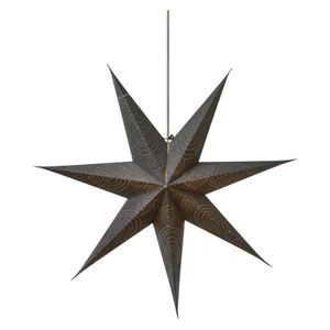 Weihnachtsstern 75cm Papierstern Leuchtstern Dekostern Silbern Stern für innen