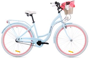 Goetze CityBike Style 28 Zoll ALU 3 Gang Shimano Tiefeinsteiger Damen City Bike mit Korb