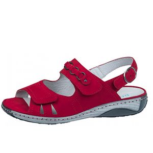 Waldläufer Garda Damen Sling Sandale in Rot, Größe 6.5