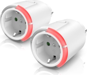 BEARWARE 2x Zeitschaltuhr, mechanisch, Steckdose mit Countdown Timer mit 5 einstellbaren Zeitintervallen
