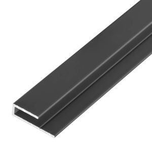 10, S-Polytec® Aluminium U-Profil 3mm Anthrazit RAL 7016 (1 Meter), Alu Abschlussprofil, Aluprofil für Vinyl-Boden und Aluverbundplatten Dibond