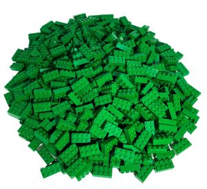 LEGO® 2x4 Steine Hochsteine Grün - 3001 NEU! Menge 50x