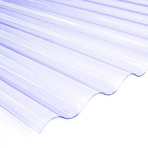 PVC-Wellplatte 76/18 200 x 90 cm 0,7 mm klar