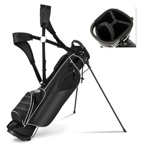 GOPLUS Golftasche, Golfbag, Golf Stand Bag mit Pencil Bag, Profi-Reisebag, Ständerbag mit Gurt, Farbewahl