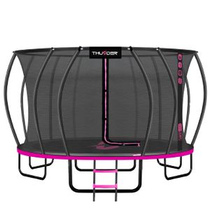 THUNDER® | ULTRA 16FT PINK | Zahradní trampolína 488 cm | Bezpečnostní síť uvnitř | 108 tvrzených pružin | Nosnost 150 kg | Růžová | THUNDER® | ULTRA 16FT PINK | Zahradní trampolína 488 cm | Bezpečnostní síť uvnitř | 108 tvrzených pružin | Nosnost 150 kg | Růžová |