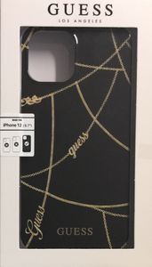 Guess Hard-case Gold-Chain Black für iPhone 12 Pro Max 6,7 Back-Cover Schutz-hülle