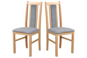 Jedálenská stolička, stolička z masívneho dubového dreva Kuchynská stolička - sada 2x BOS 14 vnuk