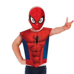 Kinder Spiderman Kostüm-Set (Shirt & Maske) 3-6 Jahre