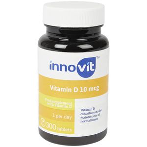 innovit, Vitamin D - 10 mcg,  300 Tabletten , vegan, Nahrungsergänzungsmittel