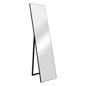 Barletta 150x35 cm zrcadlo v plné délce obdélníkové toaletní zrcadlo sklopné černé