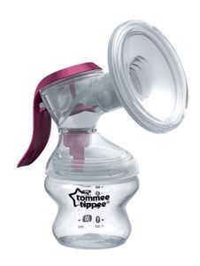 Tommee Tippee „Made for Me“ manuelle Brustmilchpumpe, Ergonomischer Handgriff, BPA-frei, transparent