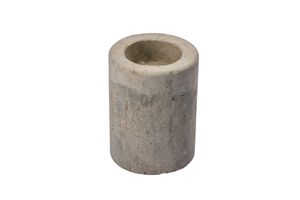 Kerzenleuchter aus Beton für Stabkerzen bis Ø 30 mm und Teelichter (Höhe 75 mm)