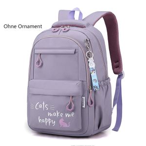 Kawaii Rucksack für Mädchen Schultaschen Jugendliche College Student Portabilität Umhängetasche Ohne Ornament, lila