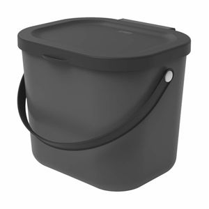 ROTHO Kompostovací kbelík Albula 6 litrů 23,5x20x20,8cm antracitový