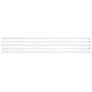 ewtshop® 5er Set Magnetbänder in weiß, Länge 1 m, Breite 20 mm, Magnetstreifen