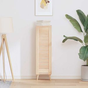 vidaXL Dvere šatníkovej skrine so žalúziou 99x29,5 cm z masívneho borovicového dreva