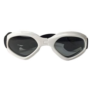 Hundesonnenbrille, faltbar, beschlagfrei, herzförmig, für mehrere Szenen, Hundebrille, Hundezubehör-Weiß