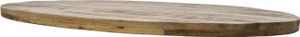 HSM Collection-Ovale Tischplatte Portland-180x100x5-Natur-Mango